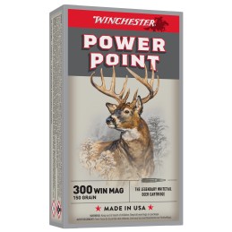 Winchester Ammo X30WM1 PowerPoint  300WinMag 150gr 20 Per Box10 Case