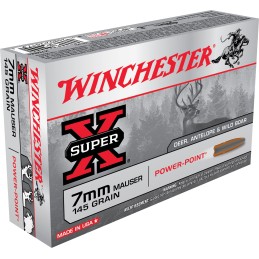 Winchester Ammo X7MM1 Super X  7mmMauser 145gr Power Point 20 Per Box10 Case