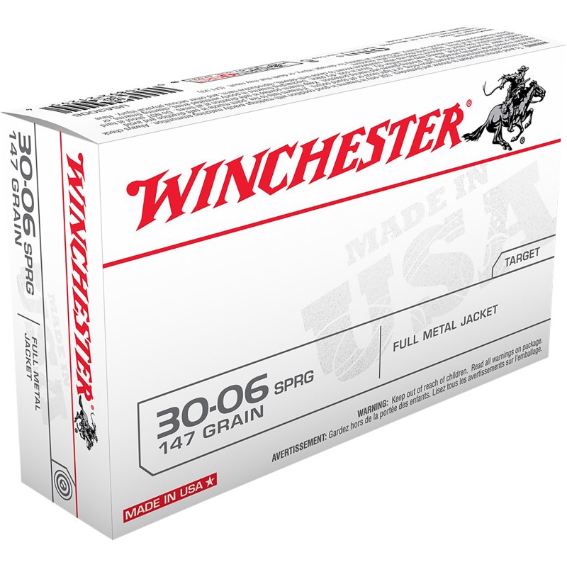 Winchester Ammo USA3006 USA  3006Springfield 147gr Full Metal Jacket 20 Per Box10 Case