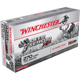 Winchester Ammo X270SDS Deer Season XP  270WSM 130gr Extreme Point 20 Per Box10 Case