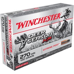 Winchester Ammo X270DS Deer Season XP 270Win 130gr Extreme Point 20 Per Box10 Case