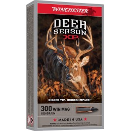 Winchester Ammo X300DS Deer Season XP 300WinMag 150gr Extreme Point 20 Per Box10 Case