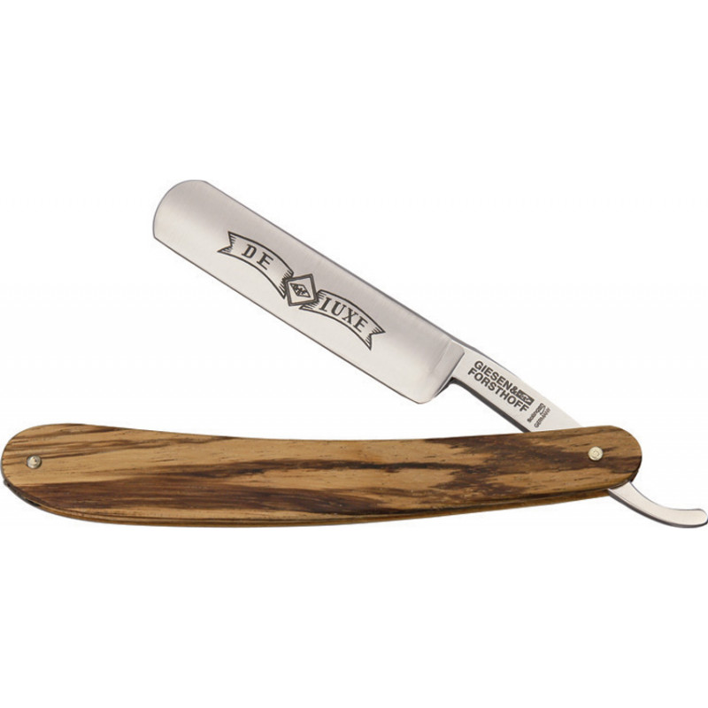 Straight Razor Zebrano Wood