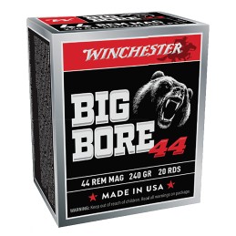 Winchester Ammo X44MBB Big Bore  44RemMag 240gr Semi Jacketed Hollow Point 20 Per Box10 Case