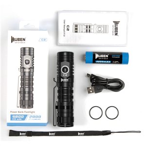 C2 Power Bank Flashlight