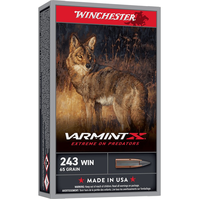 Winchester Ammo X243PXP Varmint X  243Win 65gr Extreme Point 20 Per Box10 Case