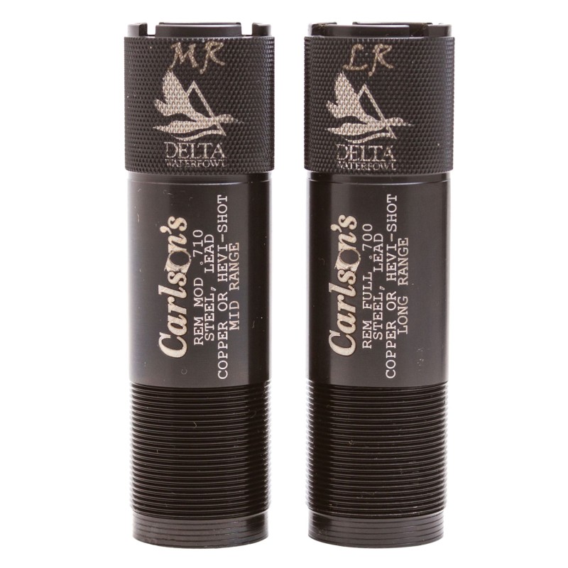 Carlsons Choke Tubes 07260 Delta Waterfowl  Remington Rem Choke 12 Gauge MidLong Range Knurled 174 Stainless Steel