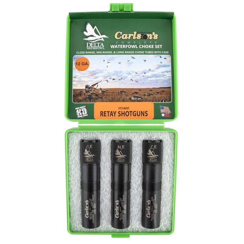 Carlsons Choke Tubes 07779 Delta Waterfowl  Retay 12 Gauge MidLongClose Range 174 Stainless Steel